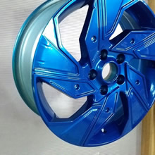 Покраска дисков в синий цвет